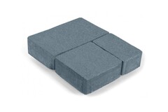 Тротуарная брусчатка «Старый город» 430x140x60 мм синяя