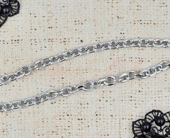 Цепь металл, 31 гр/м, р. звена 9х7 мм, никель