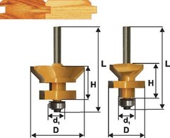 Комплект фрез шип-паз для вагонки Энкор 10607