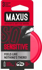 Ультратонкие презервативы в железном кейсе MAXUS Sensitive - 3 шт. - 