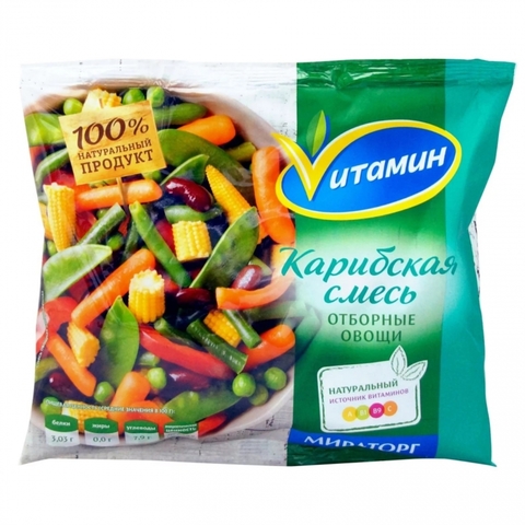 Смесь овощная МИРАТОРГ Vитамин Карибская с/м 400 г РОССИЯ