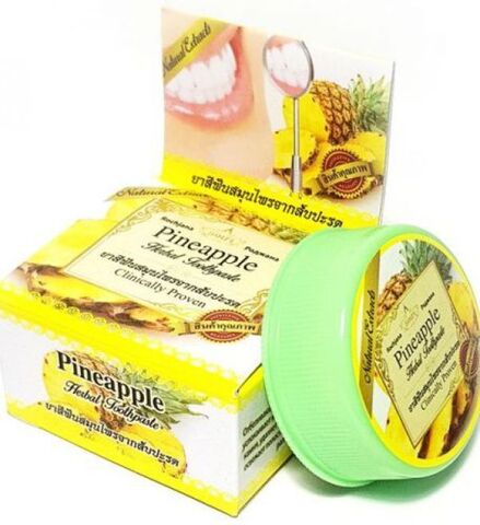 купить PINEAPPLE Herbal Toothpaste, Rochjana (Зубная паста с экстрактом АНАНАСА), 30 г. по низкой цене, с доставкой по всей России.