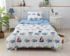 Детское постельное белье 1.5 спальное Sofi De MarkO Морские рыбки