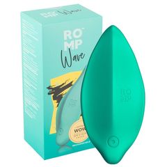 Зеленый клиторальный стимулятор Romp Wave - 