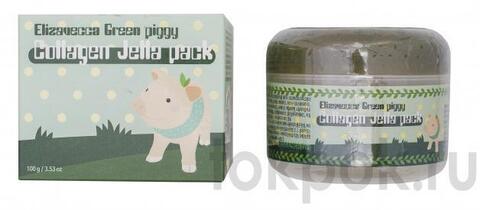 Маска для лица с коллагеном Elizavecca Green Piggy Collagen Jella Pack, 100 мл