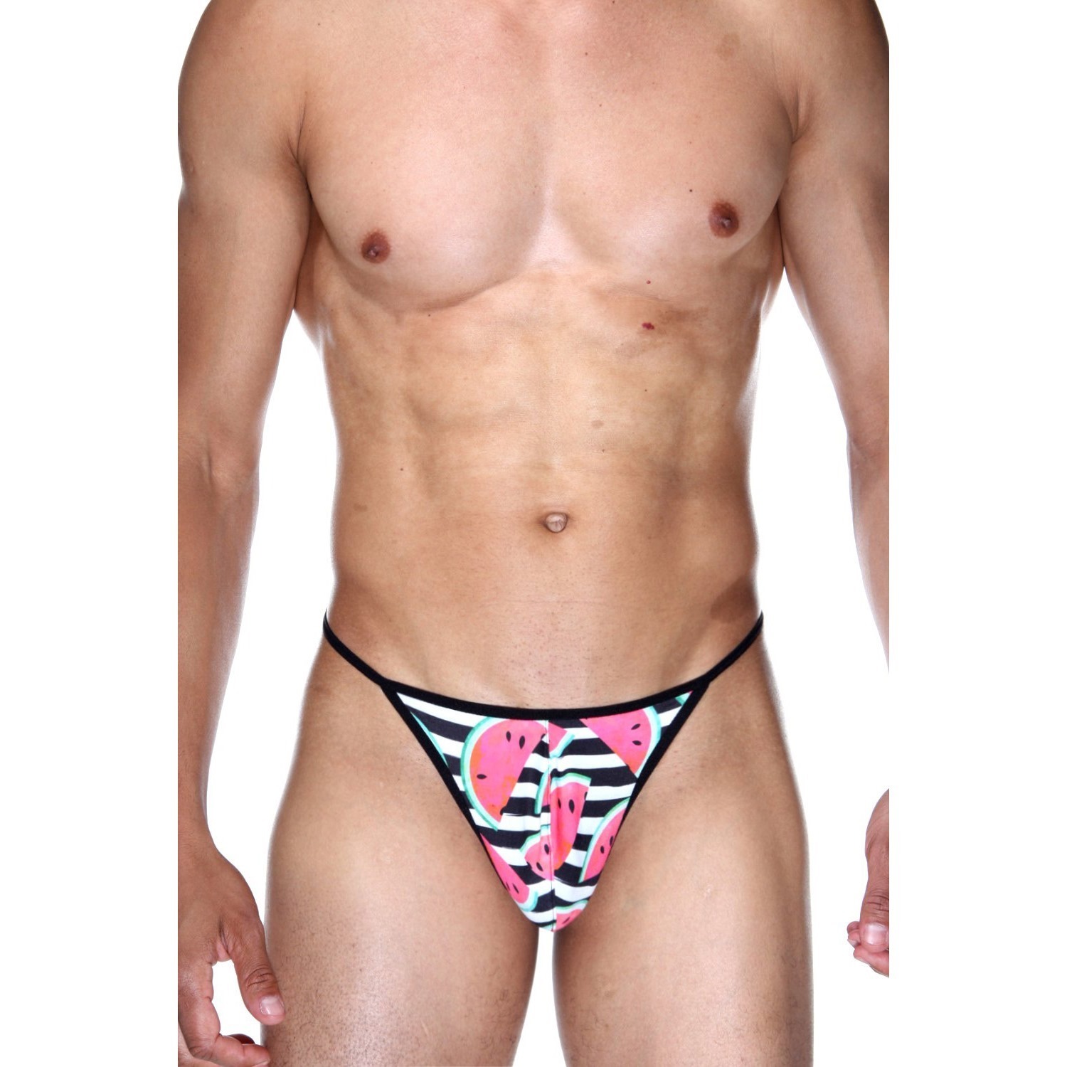 Мужские трусы стринги черно-белые с принтом DARKZONE DZN6667 - купить ...