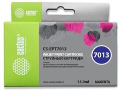 Картридж струйный Cactus CS-EPT7013 пурпурный (35мл) для Epson WF-4015/4020/4025/4095/4515