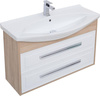 Aquanet 252676 Компл.1 - Тумба Остин 105 цв.белый глянец/дуб сонома (Стиль) (252676)