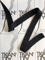 Хлопковая киперная лента (100%хлопок, Темно-синий, 15)