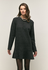 Платье мини из шерсти