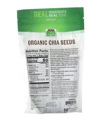 NOW Foods Real Food, органические семена чиа, 340 г (12 унций)