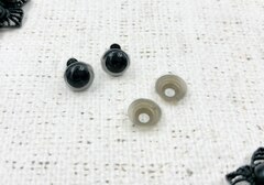 Глазки винтовые с фиксатором, d 1 см