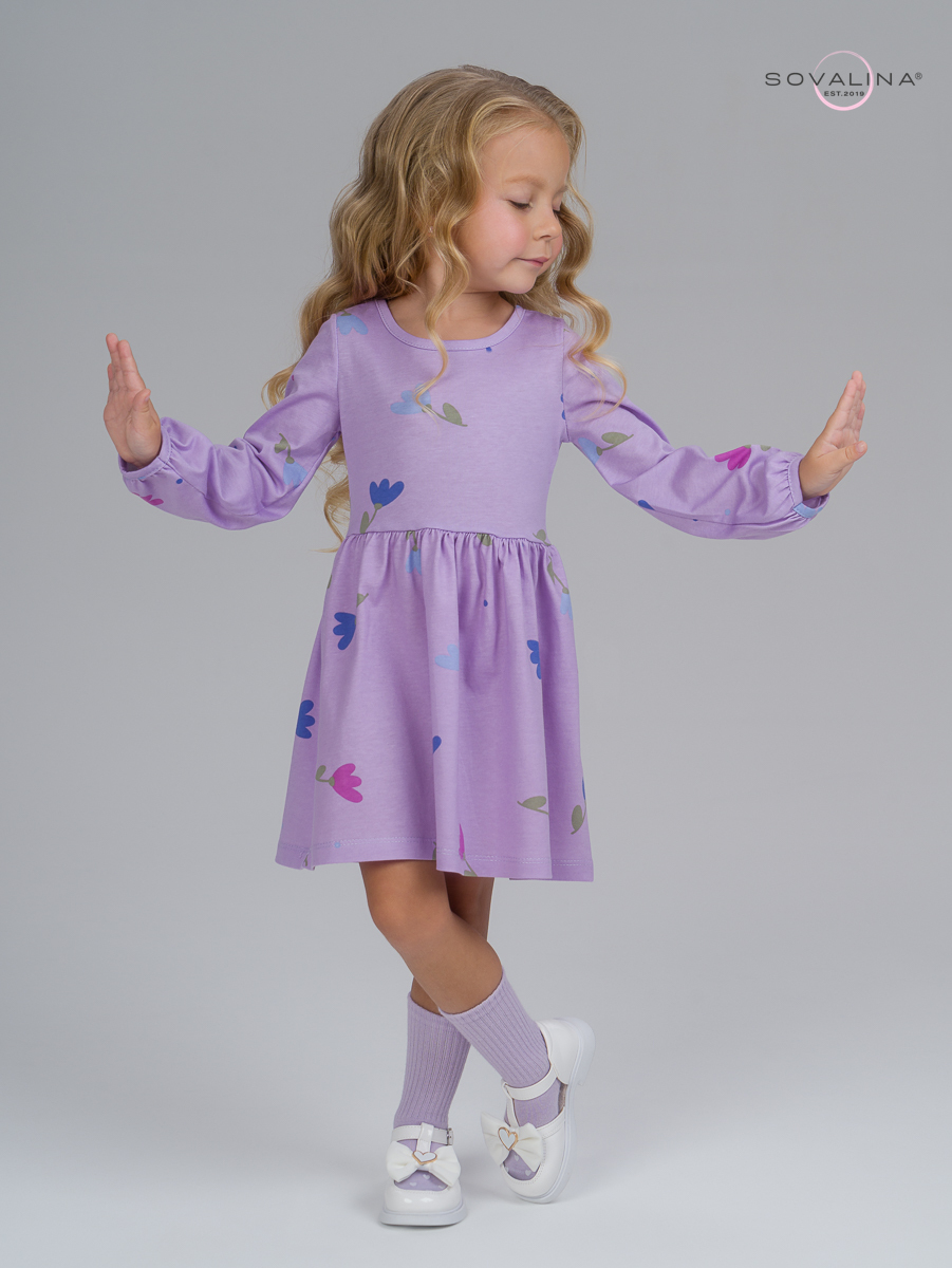 Платье Моана сиреневый колокольчик