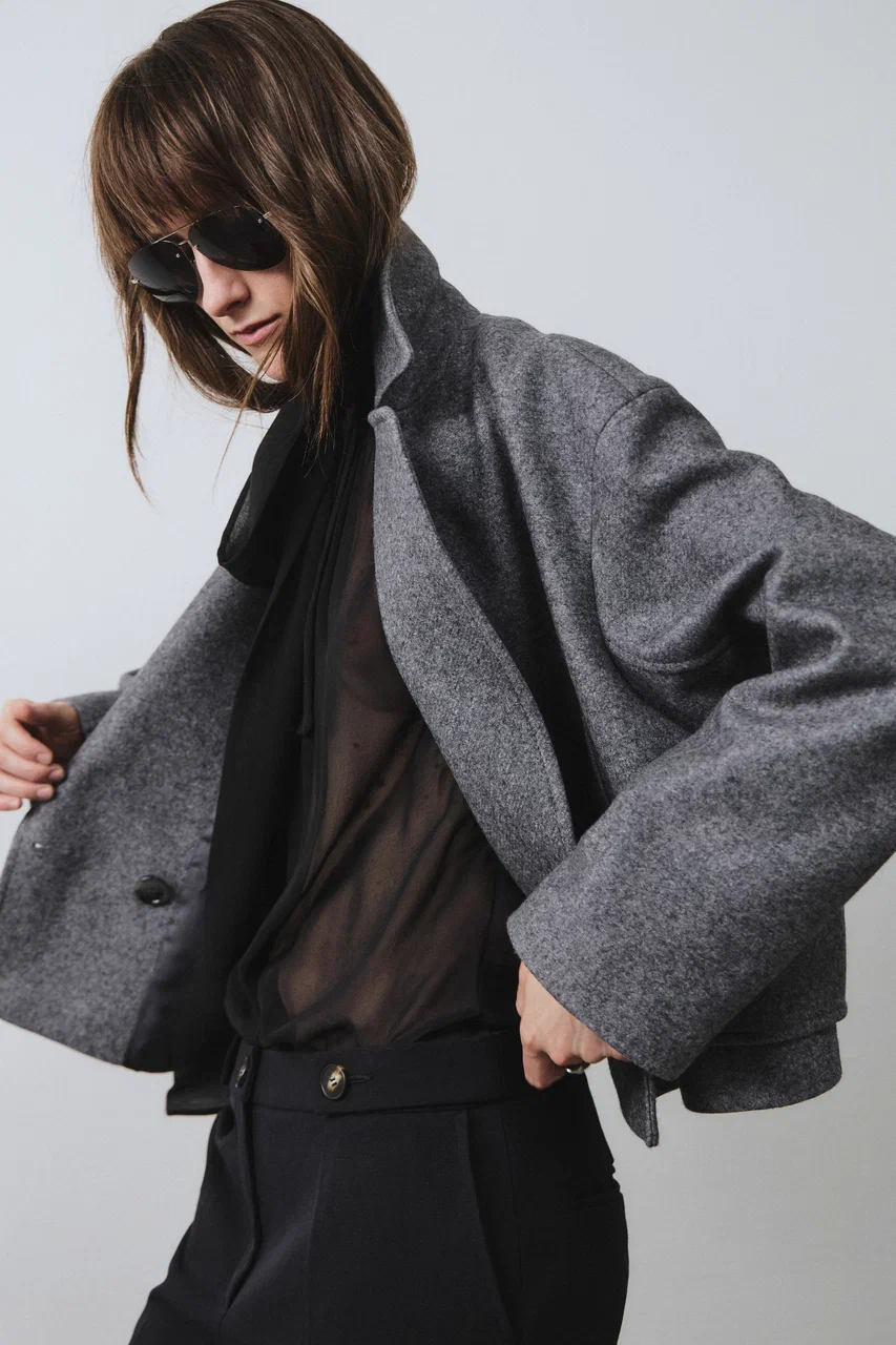 Пальто STONE серое