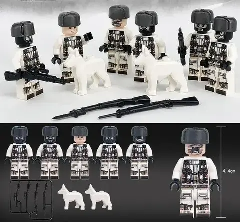 Минифигурки Военных набор Зимний Камуфляж