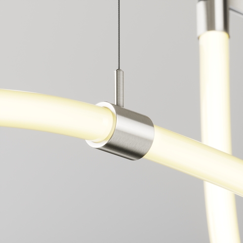 Потолочный коннектор с тросовым подвесом Tau в шинопровод Maytoni Flarity платина TRA154CSW-1PT