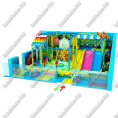 Детский игровой лабиринт «Горки, вперед!»