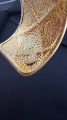 Браслет-манжета CHANEL матовая позолота