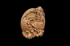 Силиконовый молд Ёжик (медальон) № 0476