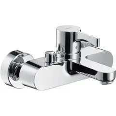 Смеситель для ванны с донным клапаном, на 2 отверстия, хром Hansgrohe Metris S 31460000