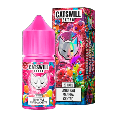 Жидкость CATSWILL EXTRA Salt 2% HARD 30 ml - Виноград Малина Скитлс