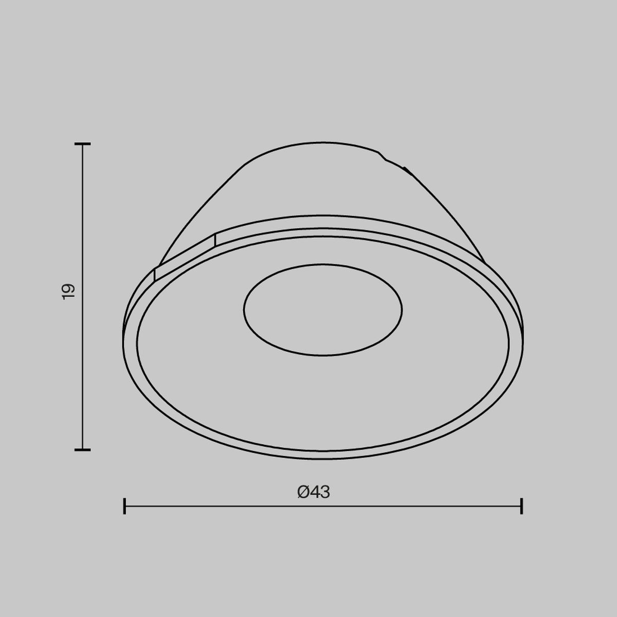 Линза Maytoni Technical Downlight для Alfa LED 15° LensCD43-15