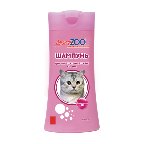 Доктор ZOO Шампунь для короткошерстных кошек