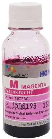 Чернила водные DCTec magenta 100 мл для плоттеров HP DJ 500, 800, K550, K8400. Серия 197230