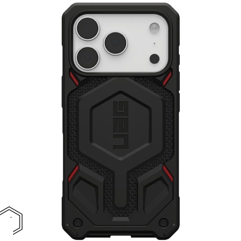 Чехол Uag Monarch Pro Case для iPhone 17 Pro, Черный | Kevlar-black