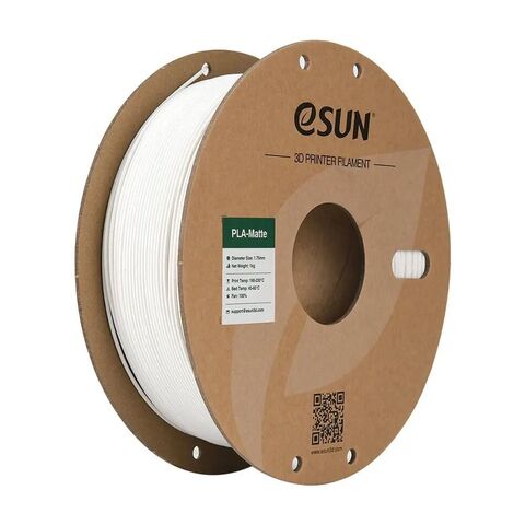 Пластик для 3D-печати eSUN PLA-Matte, 1,75 мм, 1 кг, молочный белый, PLA-MT175O-MW1P1