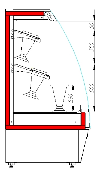 Холодильная горка для цветов CARBOMA TOKYO FLORA F 16‑08 VM 1.0‑2 0020