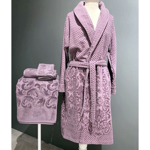 Lisa фиолетовый махровый женский халат  Tivolyo Home (Турция)