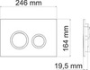 Wasserkraft 10TLT.031.ME.WH01 Смывной бачок скрытого монтажа Wasserkraft Aller 10 с кнопкой смыва белый, хром