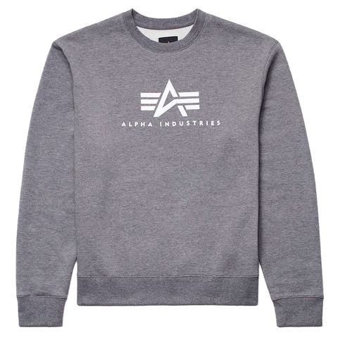 Свитшот Alpha Industries Basic Logo Sweatshirt (серый)