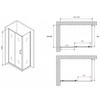 Abber Schwarzer Diamant AG301205-S605 Душевой уголок, 120x60x190