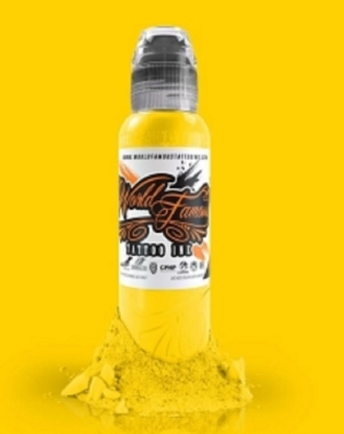 Краска World Famous Tattoo Ink "Canary Yellow" 1/2 унции - 15 мл