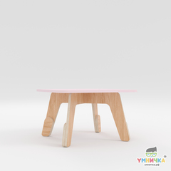 Стол детский растущий из коллекции "Яслиград" с розовой столешницей