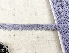 Кружево плетеное, ш. 1,8 см, сиреневый