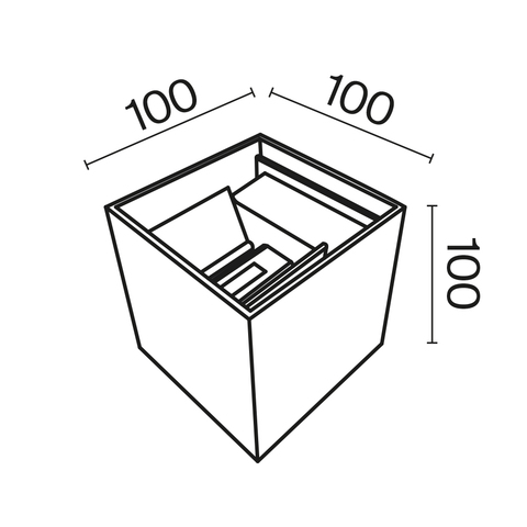 Уличный настенный светодиодный светильник Maytoni Fulton O572WL-L6B