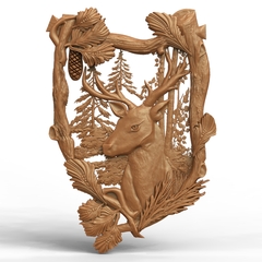 Силиконовый молд № 0237 Олень