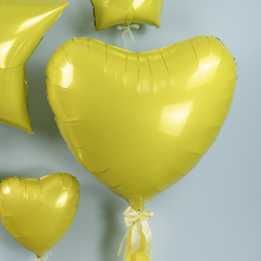Г 36''/91 см, Сердце, Желтый, 1 шт.