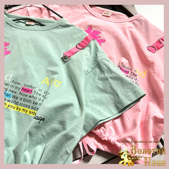 Футболка-топ хлопок девочке (8-12) 260119-CB-361#