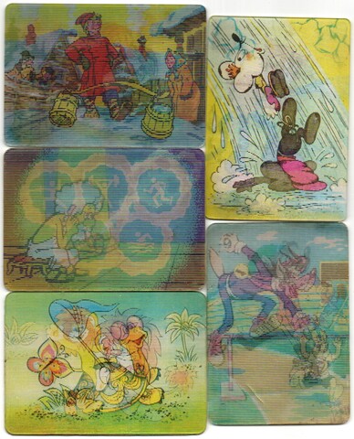 № 33 Набор из 5 стерео Календариков. Мультфильмы СССР 1981 г.
