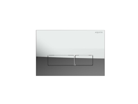 Aquatek KDI-0000062 KDI-0000062(HB) Панель смыва Хром глянец ободок хром (клавиши прямоугольные), 162*244 мм