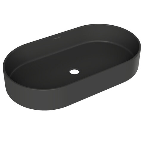 Aqueduto ESP0240 AQD ESPIRAL Раковина накладная овальная 600*390, черный матовый