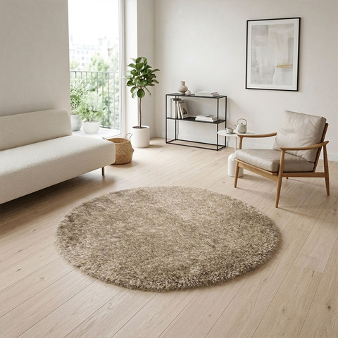 Коврик Silkeborg 130 см, бежевый, полиэстер