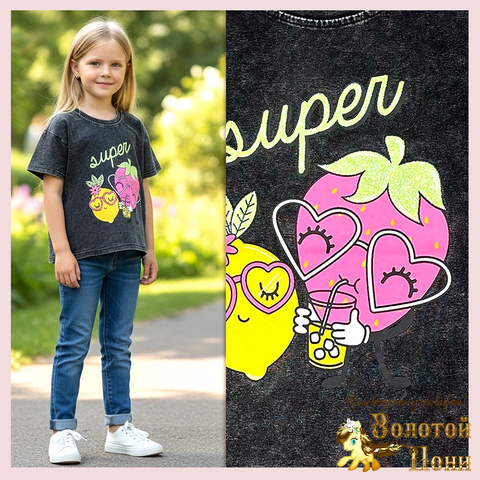 Футболка хлопок д (3-8) 260313-DR4011