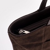 Сумка Саломея 1044 эко-замша кофе