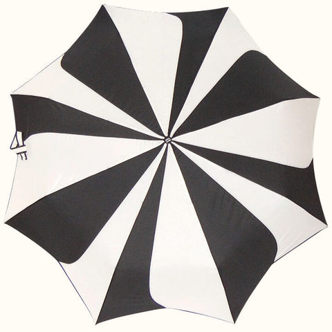 Солнечный цветок- зонтик автомат белые и черные лепестки