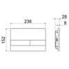 Ceramica Nova Envision CN1002B Инсталляция для унитаза с клавишей Flat (чёрная матовая) + крепления